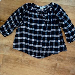 Fun flowy petite medium blouse by LOFT